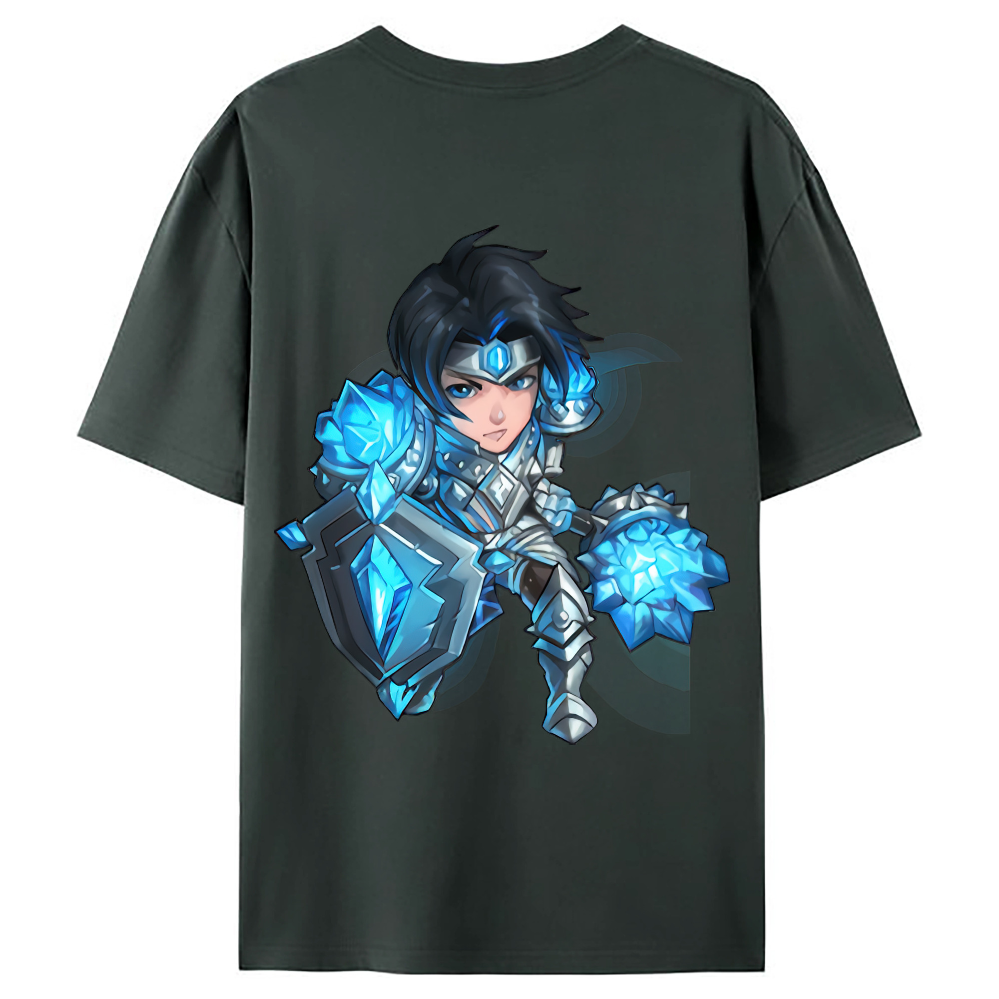 （画像用） リーグ・オブ・レジェンド League of Legends LOL 綿100％ メンズ半袖Tシャツ（バックプリント） 通気性
